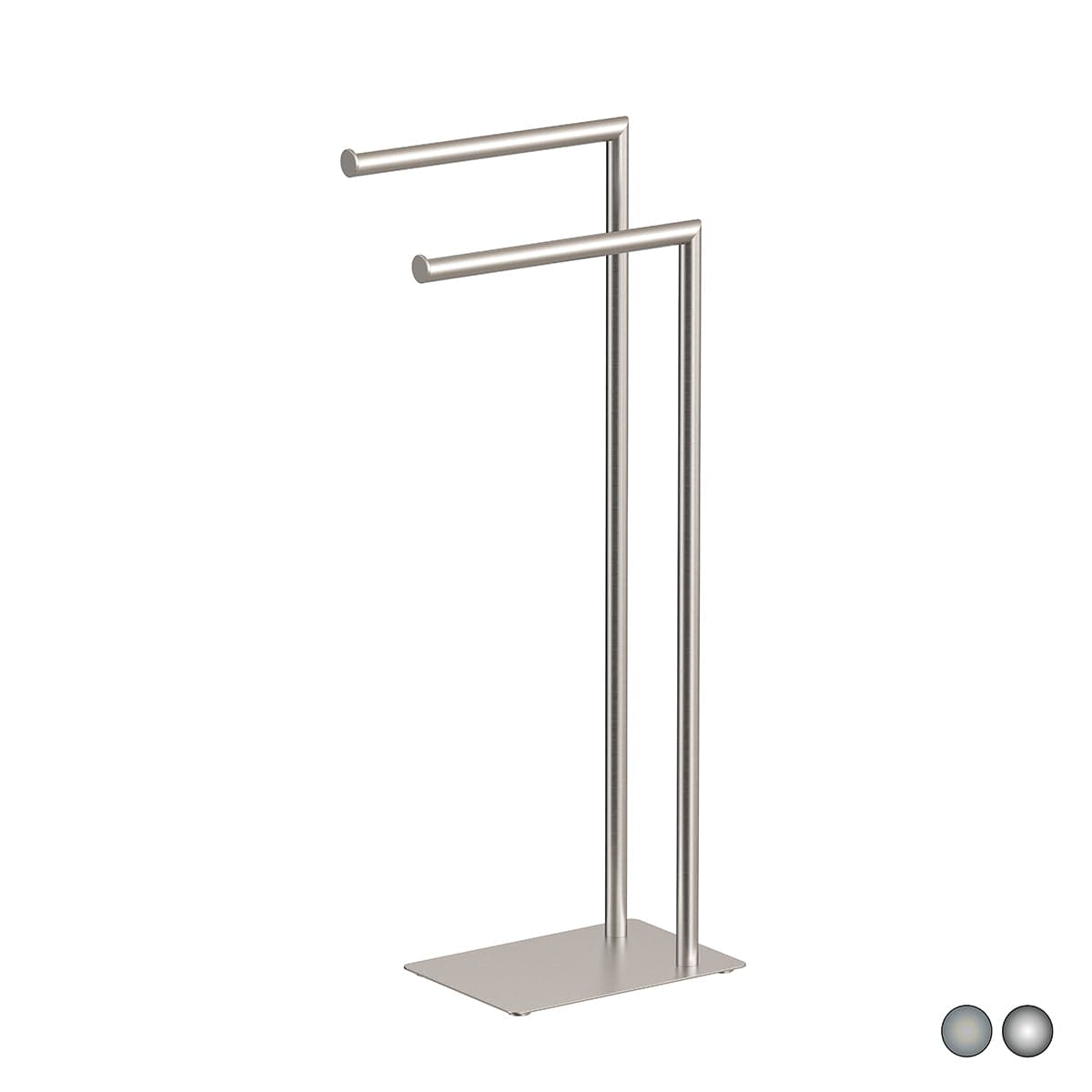 Piantana Porta Asciugamani Poseidon- Spazzolato Cm 18 X H.77,2X33,5- Metaf- Pezzi 1 in Portasciugamani da parete BricoGo - Marano di Napoli, commercioVirtuoso.it