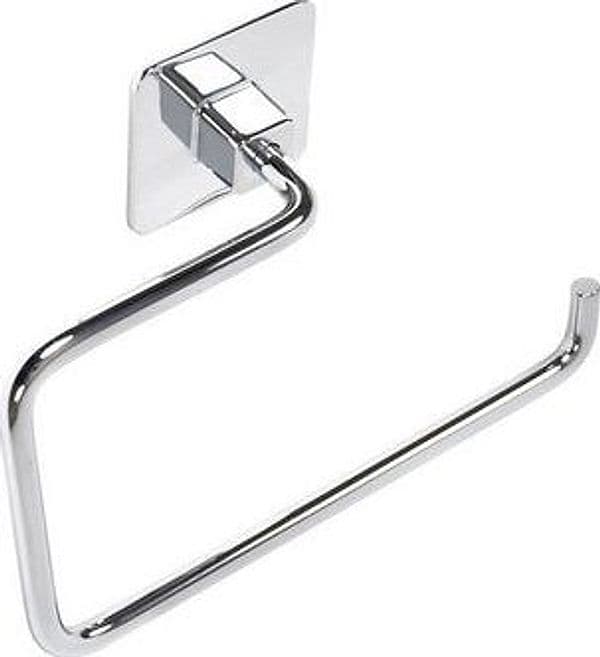Porta Asciugamani ad Anello Mod Cold Wind Metaf Cromo 18 cm x H 12 x 7