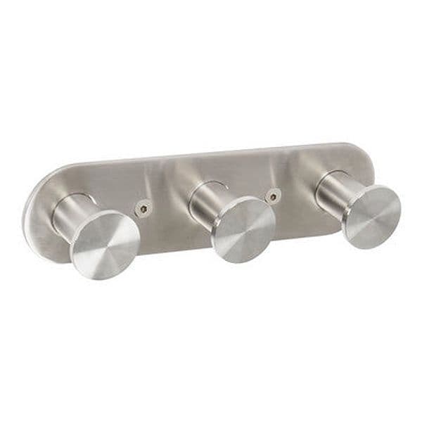 Appendiabito Triplo Mod. Blizz Spazzolato- Spazzolato Cm 17,5Xh.4,5X3,4- Metaf- Pezzi 1