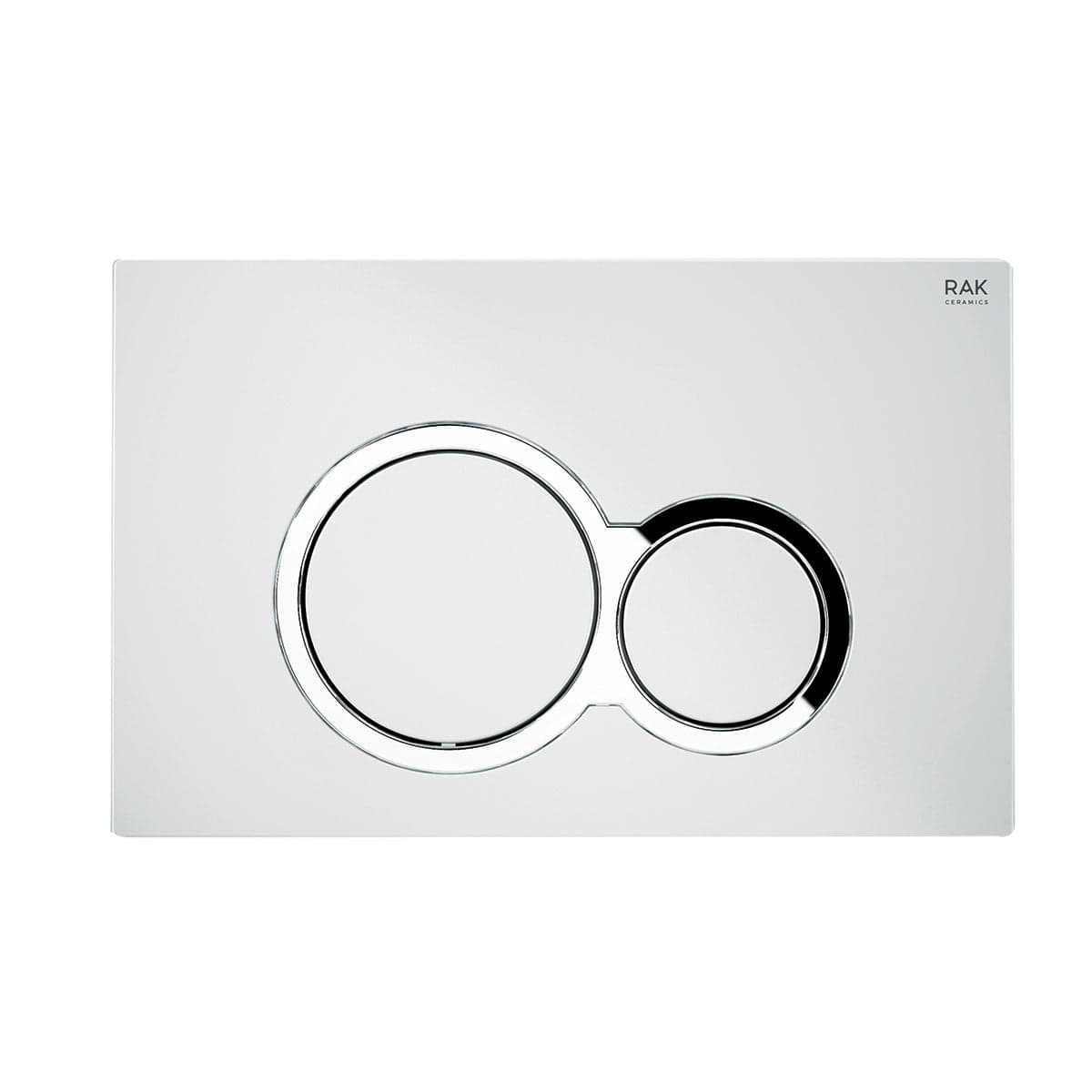 Placca Di Comando Mod. Rotonda Per Cassetta Rak Ecofix- Bianco - Cromo- Rak- Pezzi 1 in Placche per interruttori BricoGo - Marano di Napoli, commercioVirtuoso.it