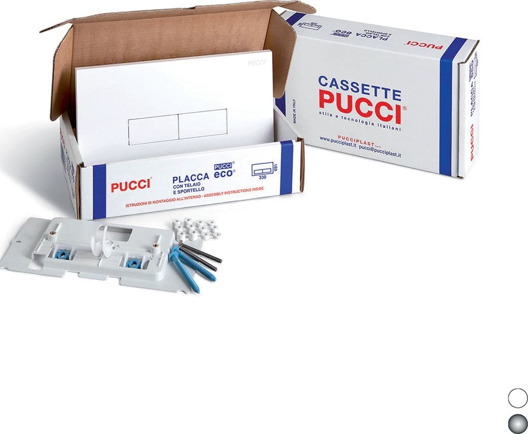 Kit Placche Eco Sp. 12 Mm Per Cassette Pucci Dal 1992 Al 2010- Bianco- Pucci- Pezzi 1 in Vasi WC BricoGo - Marano di Napoli, commercioVirtuoso.it