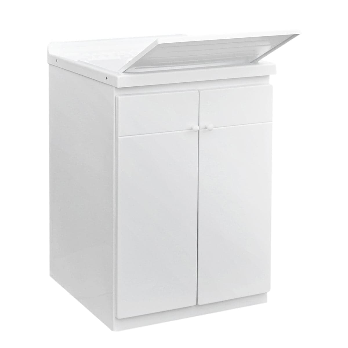 Lavatoio Con Mobile In Abs E Con Tavola In Polipropilene- L Cm. 60 X P Cm. 50 (2 Ante)- Dh- Pezzi 1 in Lavandini di lavanderia e pluriuso BricoGo - Marano di Napoli, commercioVirtuoso.it
