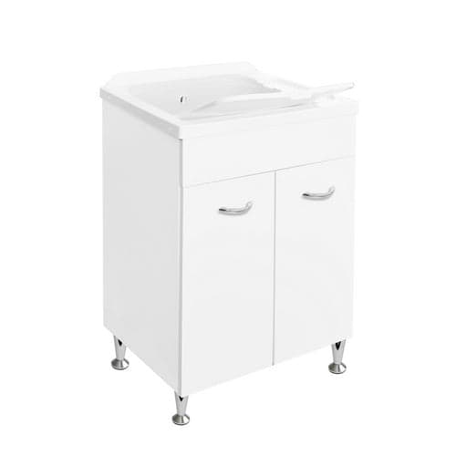 Lavatoio Con Mobile In Idrofugo- L Cm. 60 X P Cm. 50 (2 Ante)- Dh- Pezzi 1