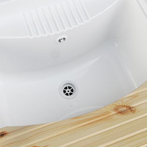 Lavatoio Con Mobile In Nobilitato Idrofugo W100 E Cesto Estraibile- L Cm. 60 X P Cm. 50 (2 Ante)- Dh- Pezzi 1 in Lavandini di lavanderia e pluriuso BricoGo - Marano di Napoli, commercioVirtuoso.it