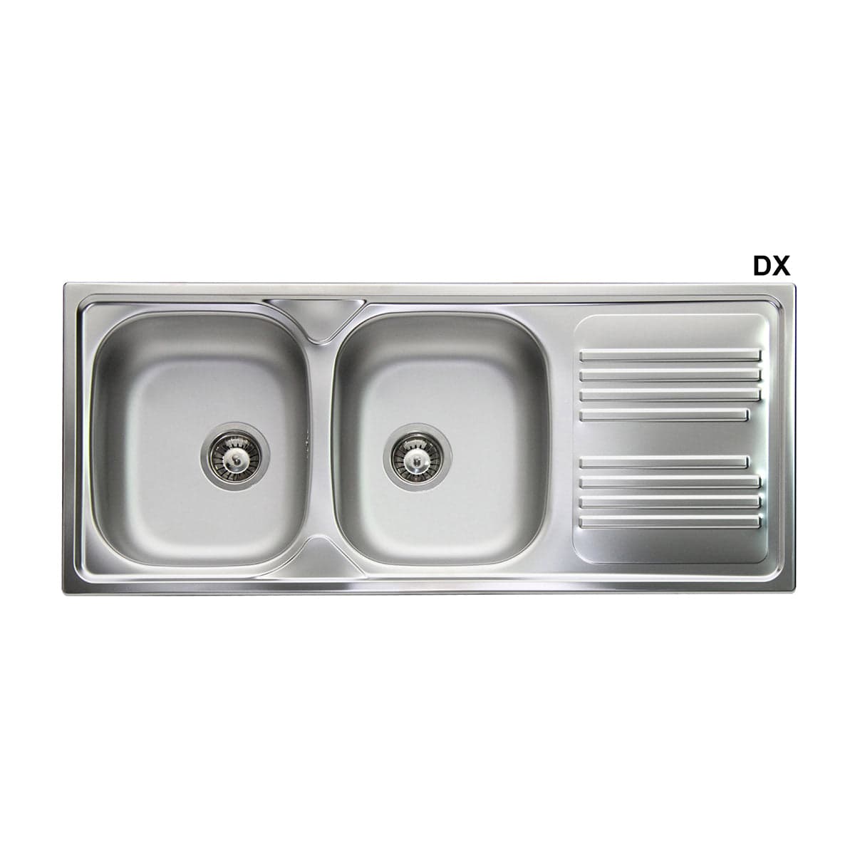 Lavello Incasso In Acciaio Inox Con 2 Vasche- Cm 116 Gocciolatoio Dx- Apell- Pezzi 1 in Vasca singola BricoGo - Marano di Napoli, commercioVirtuoso.it
