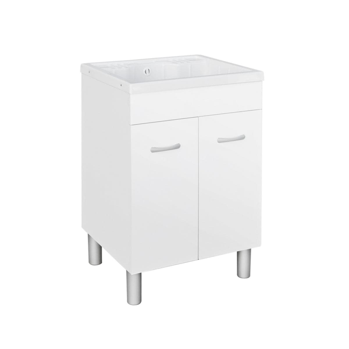 Lavatoio In Nobilitato Con Vasca In Abs- Cm 60X60Xh.90 (2 Ante)- Dh- Pezzi 1 in Lavandini di lavanderia e pluriuso BricoGo - Marano di Napoli, commercioVirtuoso.it