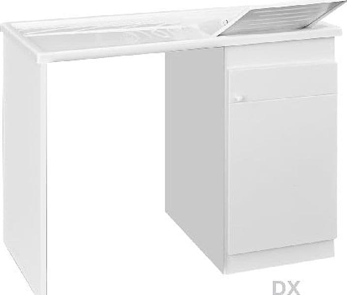 Mobile Lavatoio + Coprilavatrice Vasca Dh 60 x 107 x H 90 cm Vasca a Dx