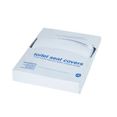 Astuccio da 200 Fogli di Carta Copri Sedile WC Dh Lxhxp 200 mm x 260 x 40