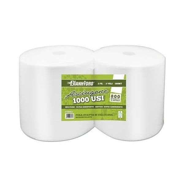 2 Pezzi Bobina di Carta a Strappo Dh