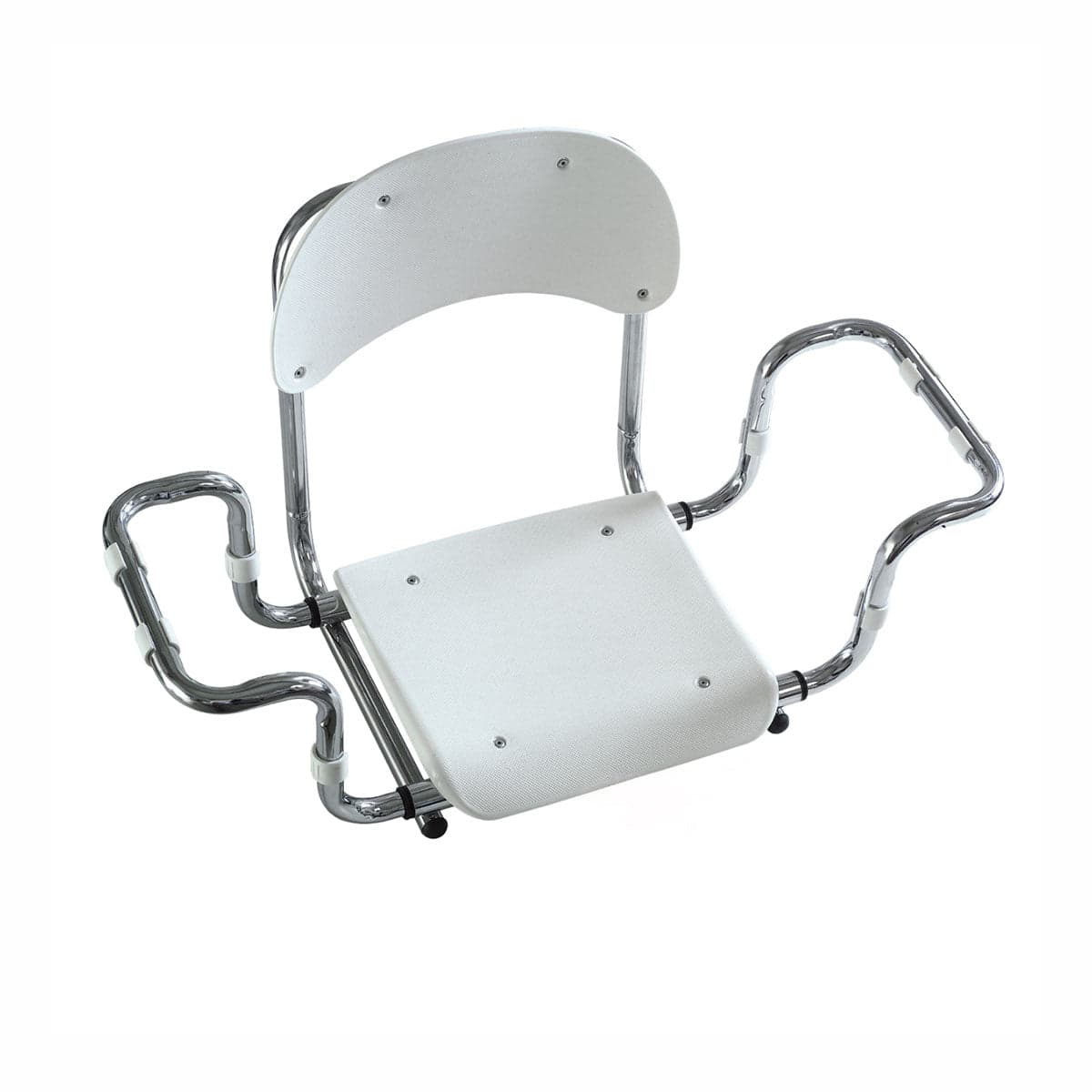 Sedile Per Vasca Con Schienale In Polipropilene Telaio Cromo- Bianco - Cromo- Dh- Pezzi 1 in Sgabelli per doccia e bagno BricoGo - Marano di Napoli, commercioVirtuoso.it