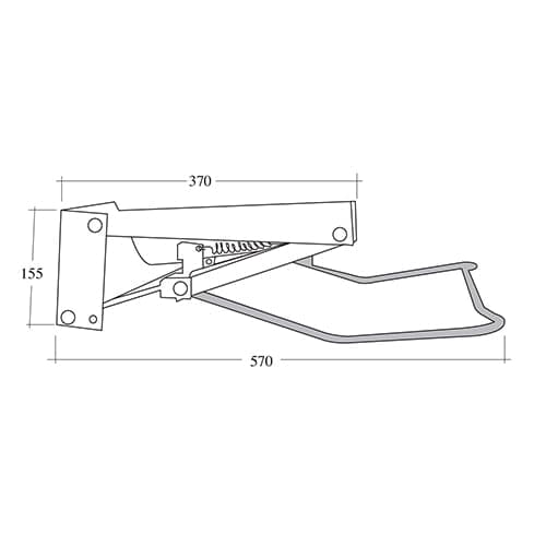 Staffe Mobili A Gas- Bianco Con Supporti Cromo- Dh- Pezzi 1 in Staffe e supporti per mensole BricoGo - Marano di Napoli, commercioVirtuoso.it