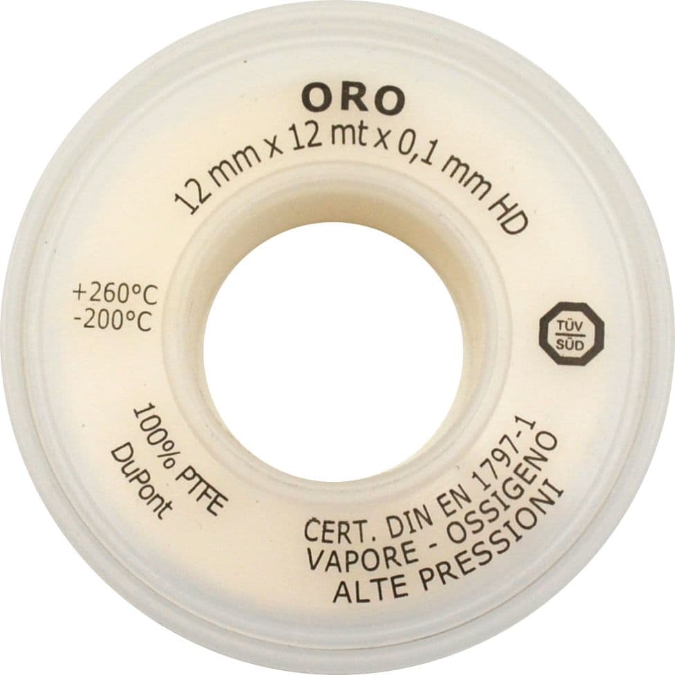Nastro Ptfe Teflon Oro 12Mm X 12Mt X 0.10Mm- Oro- Camon- Pezzi 1 in Nastro sigillante BricoGo - Marano di Napoli, commercioVirtuoso.it