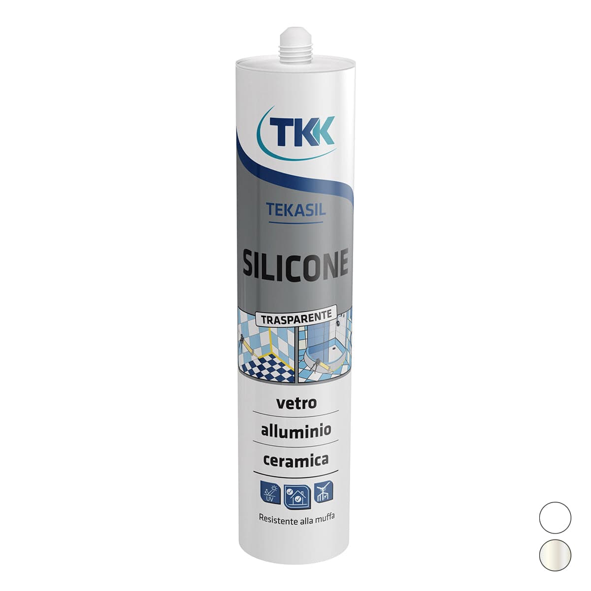 Silicone Acetico Universale- 280 Ml - Trasparente- Tkk- Pezzi 1 in Silicone BricoGo - Marano di Napoli, commercioVirtuoso.it