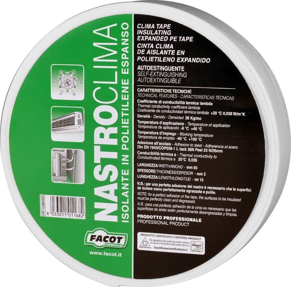 Nastro Clima- H 50 Mm X 10 M- Facot- Pezzi 1 in Nastro di butile BricoGo - Marano di Napoli, commercioVirtuoso.it