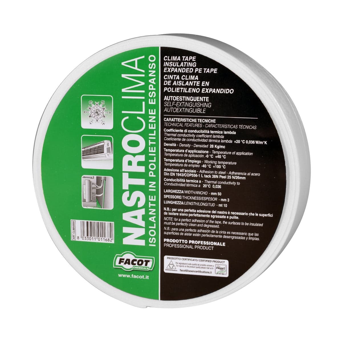 Nastro Clima- H 50 Mm X 10 M- Facot- Pezzi 1 in Nastro di butile BricoGo - Marano di Napoli, commercioVirtuoso.it