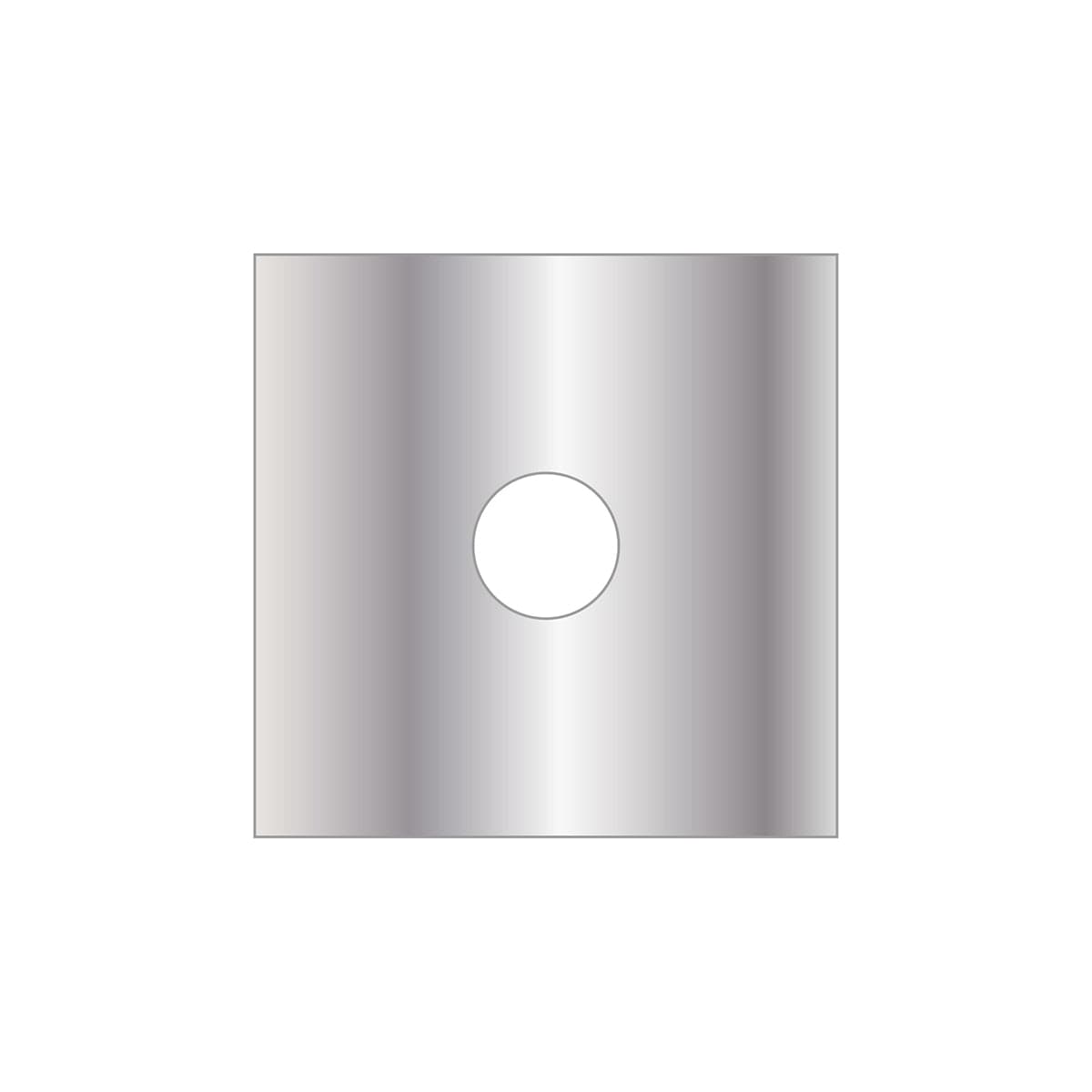 Rosone Inox Quadrato 80X80 Nastro Bioadesivo- Foro D. 20 Mm- Debor- Pezzi 1 in Modanature BricoGo - Marano di Napoli, commercioVirtuoso.it