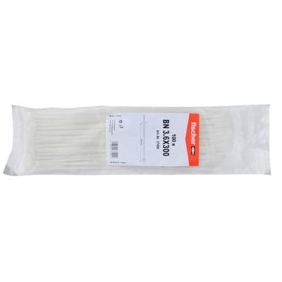 100 PZ FASCETTE PER CABLAGGIO IN NYLON- 2.5 x 200 mm- FISCH- pezzi 1