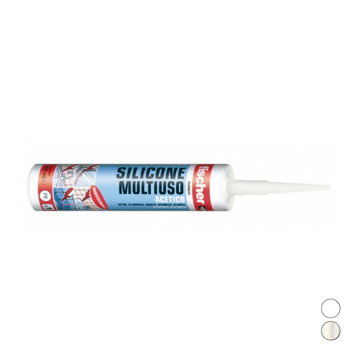Silicone Multiuso Acetico- Trasparente- Fisch- Pezzi 1 in Silicone BricoGo - Marano di Napoli, commercioVirtuoso.it