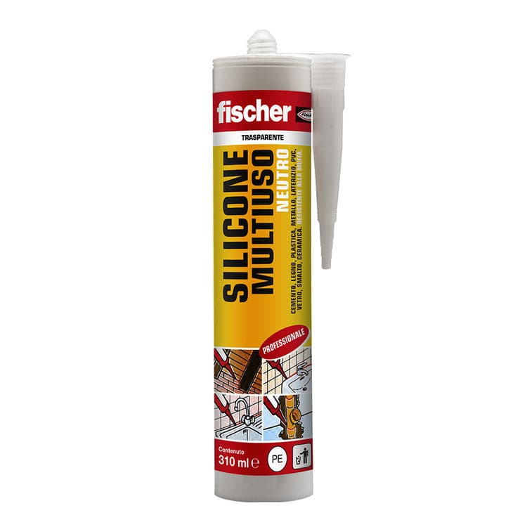 Silicone Multiuso Sn Neutro Professionale- Trasparente Ml. 310- Fisch- Pezzi 1 in Silicone BricoGo - Marano di Napoli, commercioVirtuoso.it