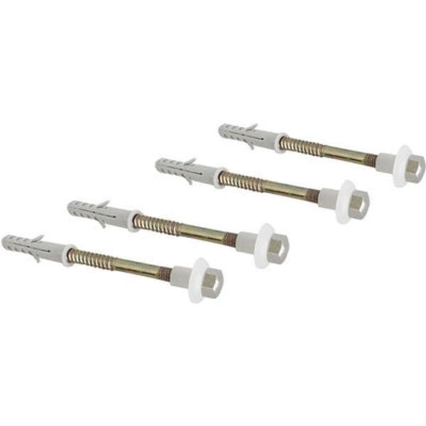 4 Pezzi Fissaggi Verticali per WC e Bidet Dh Zincati M6 x 80