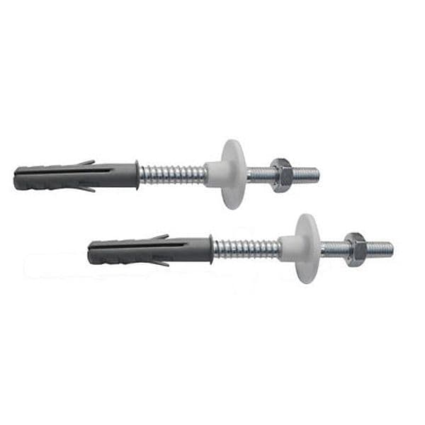 2 Pezzi Fissaggi per Lavabo con Dado in Acciaio Dh M10 x 120MM