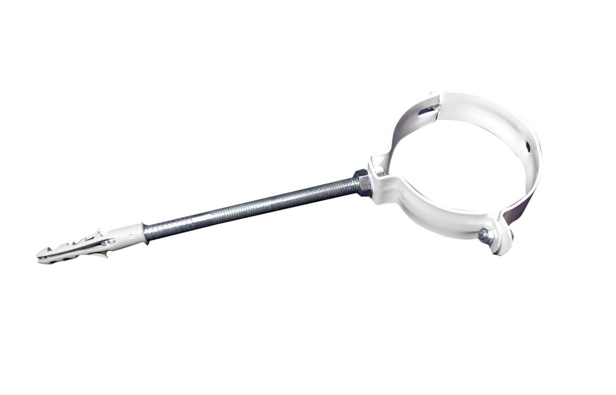 Collare Per Fissaggio Di Tubi Fumo Verniciato Bianco- Diam. 80- Dh- Pezzi 1 in Collari protettivi e coni BricoGo - Marano di Napoli, commercioVirtuoso.it