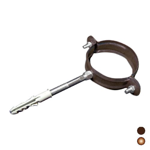 Collare Pluviale Rotondo Pre Verniciato Dh Ø 80 Color Rame 2 Pezzi