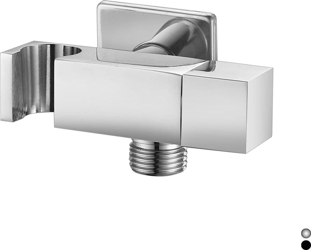 Presa Acqua Quadra Con Supporto Doccia E Arresto- Cromo- Dh- Pezzi 1 in Telefoni doccia BricoGo - Marano di Napoli, commercioVirtuoso.it