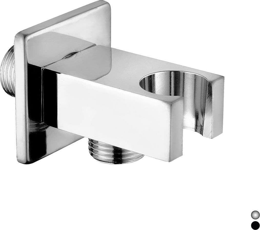 Presa Acqua Quadra Con Supporto Doccia- Cromo- Dh- Pezzi 1 in Telefoni doccia BricoGo - Marano di Napoli, commercioVirtuoso.it