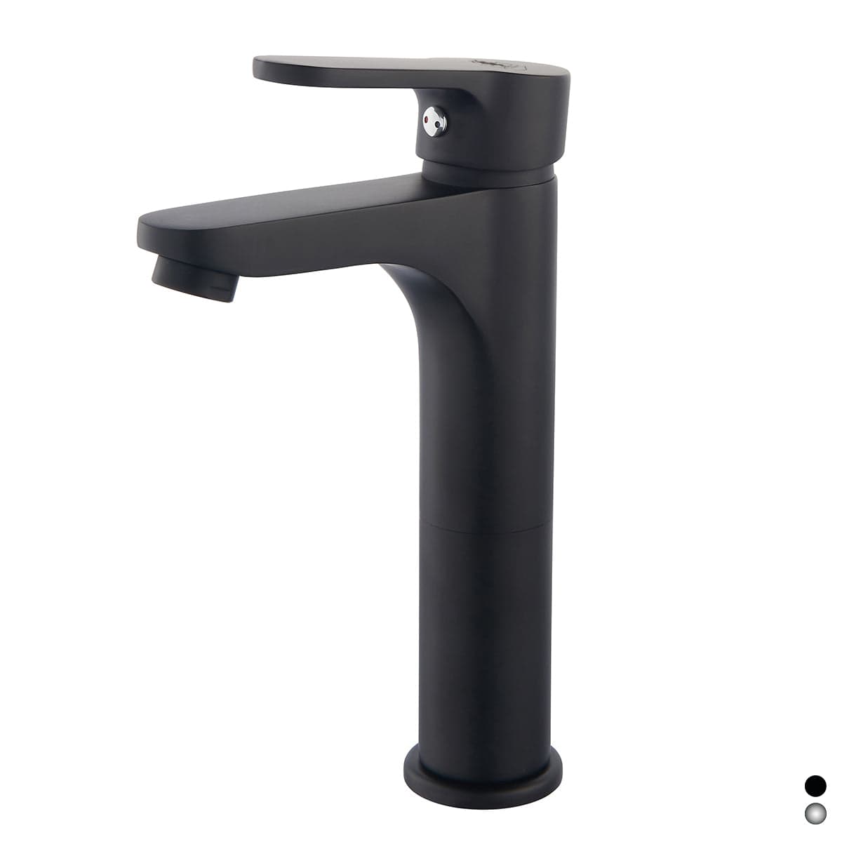 Miscelatore Monocomando Lavabo Alto Serie Paco- Nero Opaco - Senza Piletta- Dh- Pezzi 1 in Rubinetti per lavandini bagno BricoGo - Marano di Napoli, commercioVirtuoso.it