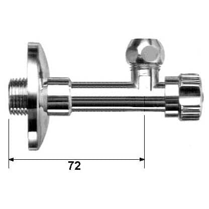 Rubinetto Ad Angolo Con Rosone E Dado Conico Corto- 1/2 X 3/8- Alber- Pezzi 1 in Aeratori BricoGo - Marano di Napoli, commercioVirtuoso.it