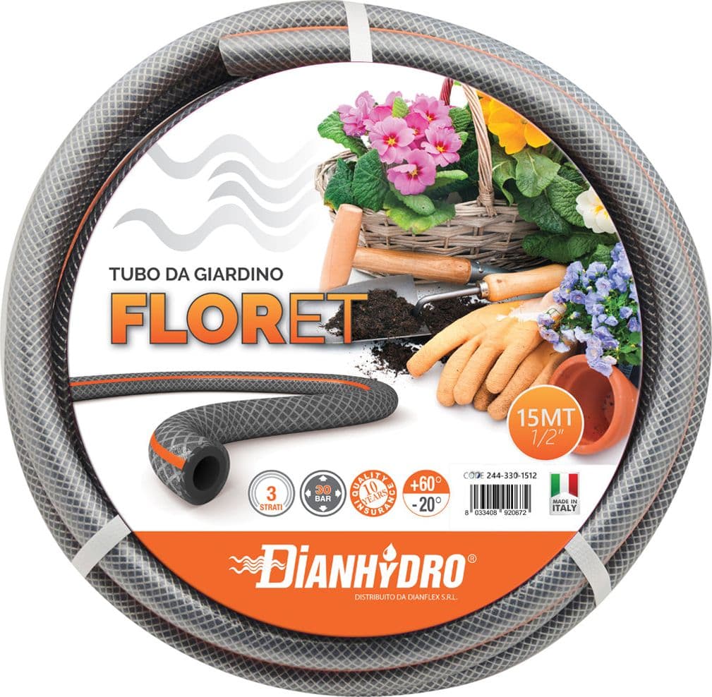 Tubo Da Giardino Floret- Mt 50 - 5/8- Dh- Metri 50 in Tubi per irrigazione BricoGo - Marano di Napoli, commercioVirtuoso.it