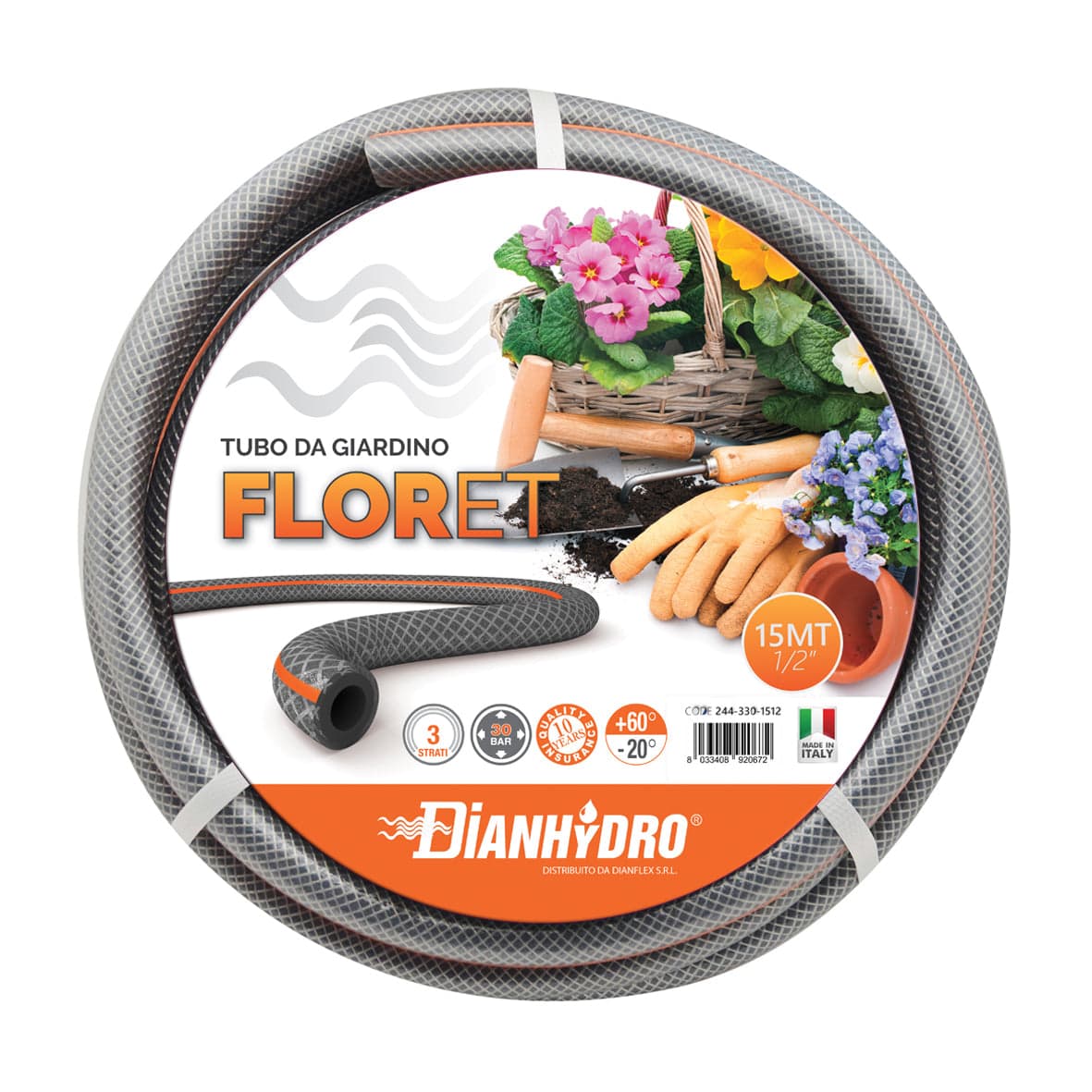 Tubo Da Giardino Floret- Mt 50 - 5/8- Dh- Metri 50 in Tubi per irrigazione BricoGo - Marano di Napoli, commercioVirtuoso.it
