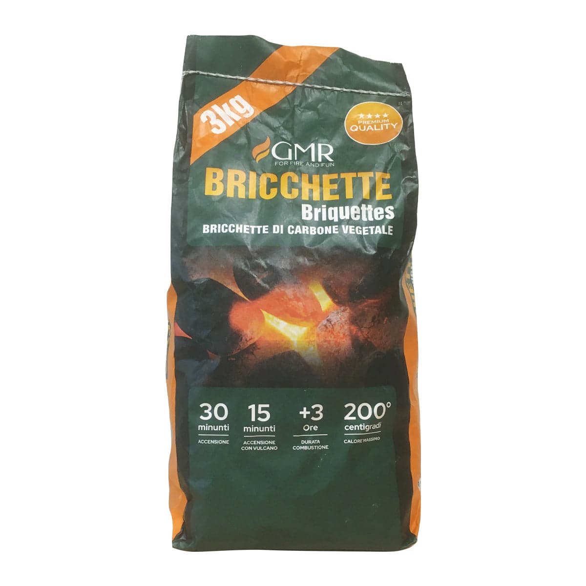 Bricchette Di Carbone Vegetale- 5 Kg- Esclu- Pezzi 1 in Carbone BricoGo - Marano di Napoli, commercioVirtuoso.it