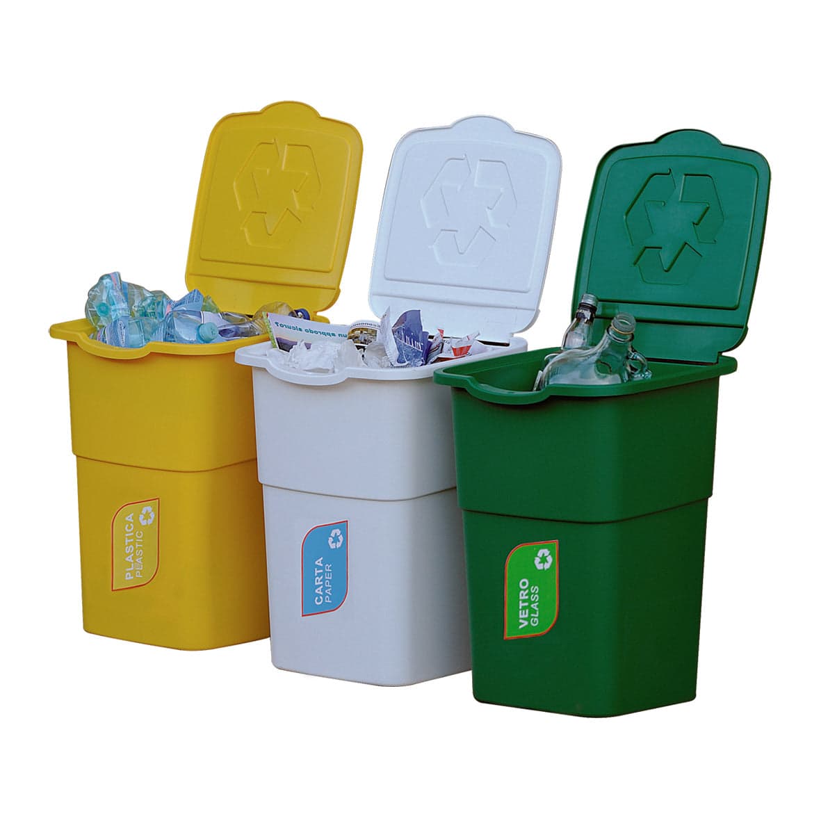 Pattumiera Raccolta Differenziata Set 3 Pz.- Ff- Pezzi 1 in Sistemi di contenitori per raccolta differenziata BricoGo - Marano di Napoli, commercioVirtuoso.it
