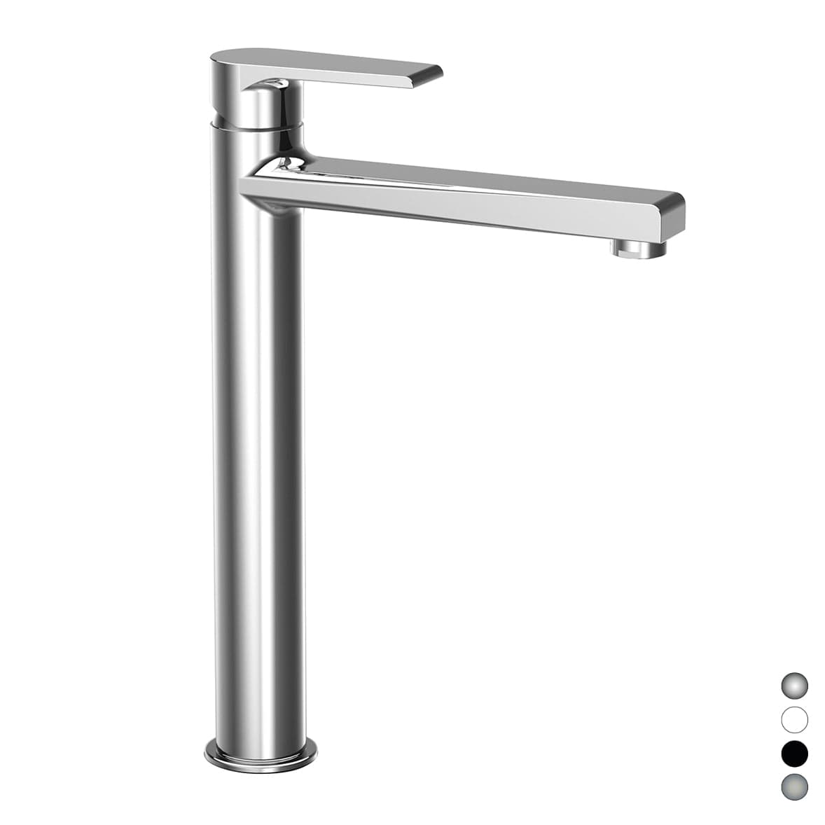Miscelatore Monocomando Lavabo Alto Linea Artic- Nichel Spazzolato- Maria- Pezzi 1 in Rubinetti per lavandini bagno BricoGo - Marano di Napoli, commercioVirtuoso.it