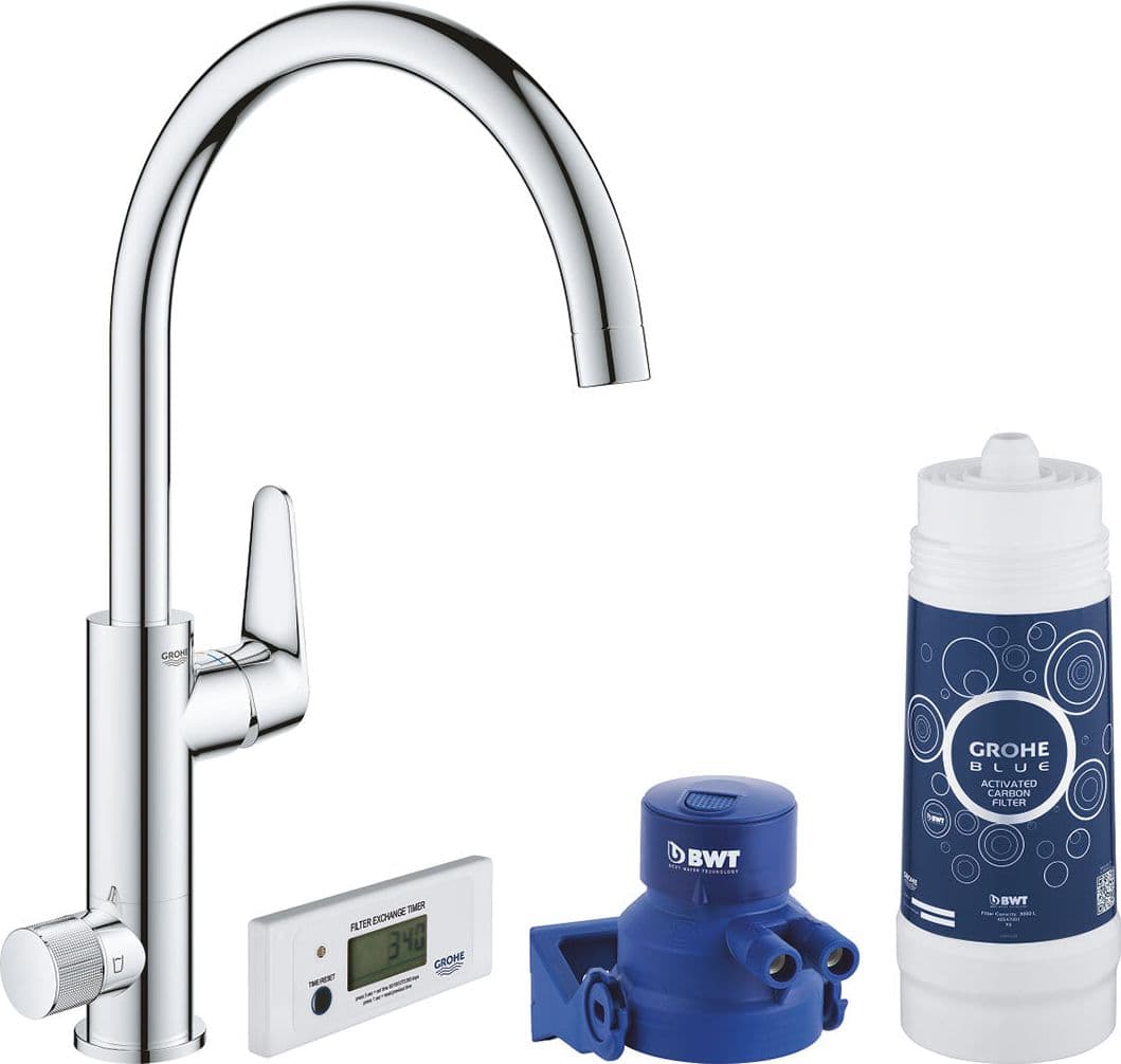 Miscelatore Per Lavello Blue Pure Baucurve Con Sistema Filtr. Acqua- Cromo- Grohe- Pezzi 1 in Rubinetti per lavelli da cucina BricoGo - Marano di Napoli, commercioVirtuoso.it