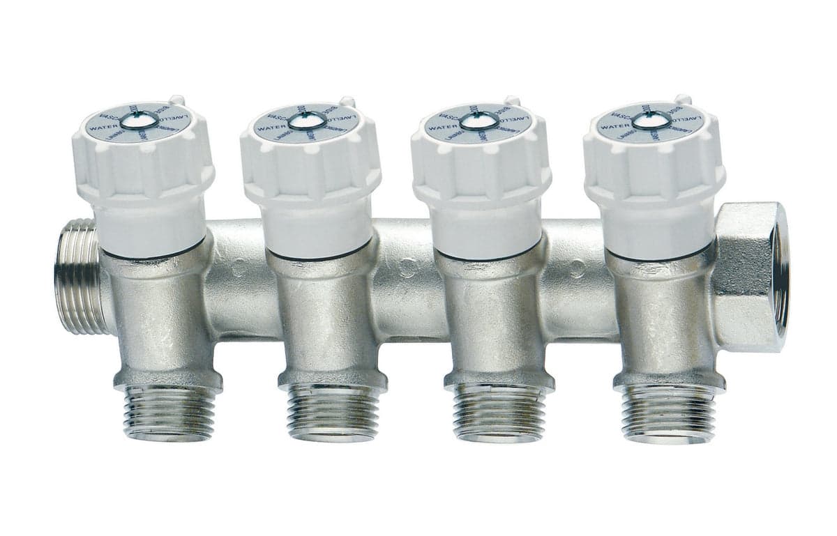 Collettore Di Distribuzione Componibile Con Valvole Di Intercettazione- 3/4 X 2 Deriv. 1/2- Itap- Pezzi 1 in Collettori BricoGo - Marano di Napoli, commercioVirtuoso.it