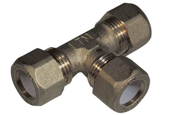 Tee Con Tre Dadi Per Rame Con Ogiva Teflon Tiemme- 3/4 X 22- Tiemm- Pezzi 1 in  BricoGo - Marano di Napoli, commercioVirtuoso.it