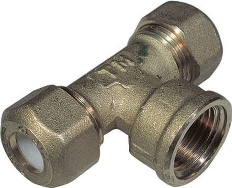 Tee Femmina Per Rame Con Ogiva Teflon Tiemme- 3/4 X 16R- Tiemm- Pezzi 1 in Valvole a sfera BricoGo - Marano di Napoli, commercioVirtuoso.it