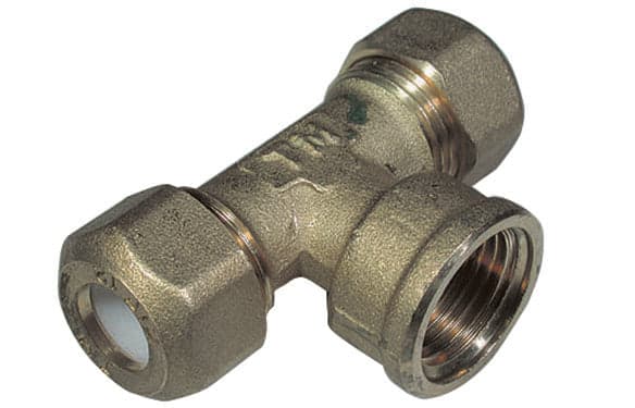 Tee Femmina Per Rame Con Ogiva Teflon Tiemme- 3/4 X 16R- Tiemm- Pezzi 1 in Valvole a sfera BricoGo - Marano di Napoli, commercioVirtuoso.it