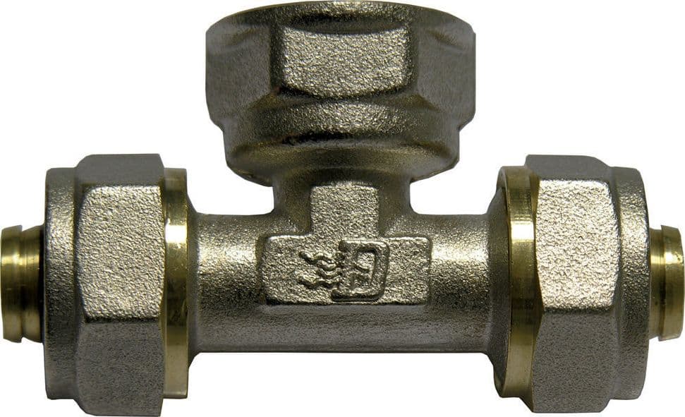 Raccordo A Tee Femmina Dfx Per Multistrato- Diam. 1/2 X 16 -Conf- Faidf- Pezzi 1 in Raccordi a compressione BricoGo - Marano di Napoli, commercioVirtuoso.it