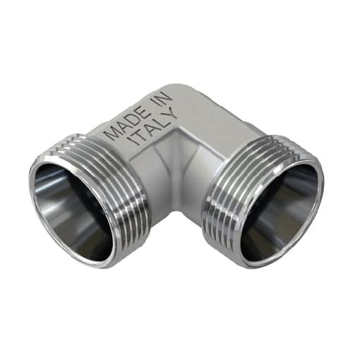 Raccordo Curvo Doppio Cromato- 24X19 Fil (D.16)- Tiemm- Pezzi 1