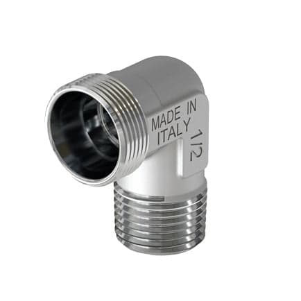 Raccordo Curvo Maschio Cromato- 3/4 - 24X19 Fil (D.16)- Tiemm- Pezzi 1 in Adattatori BricoGo - Marano di Napoli, commercioVirtuoso.it