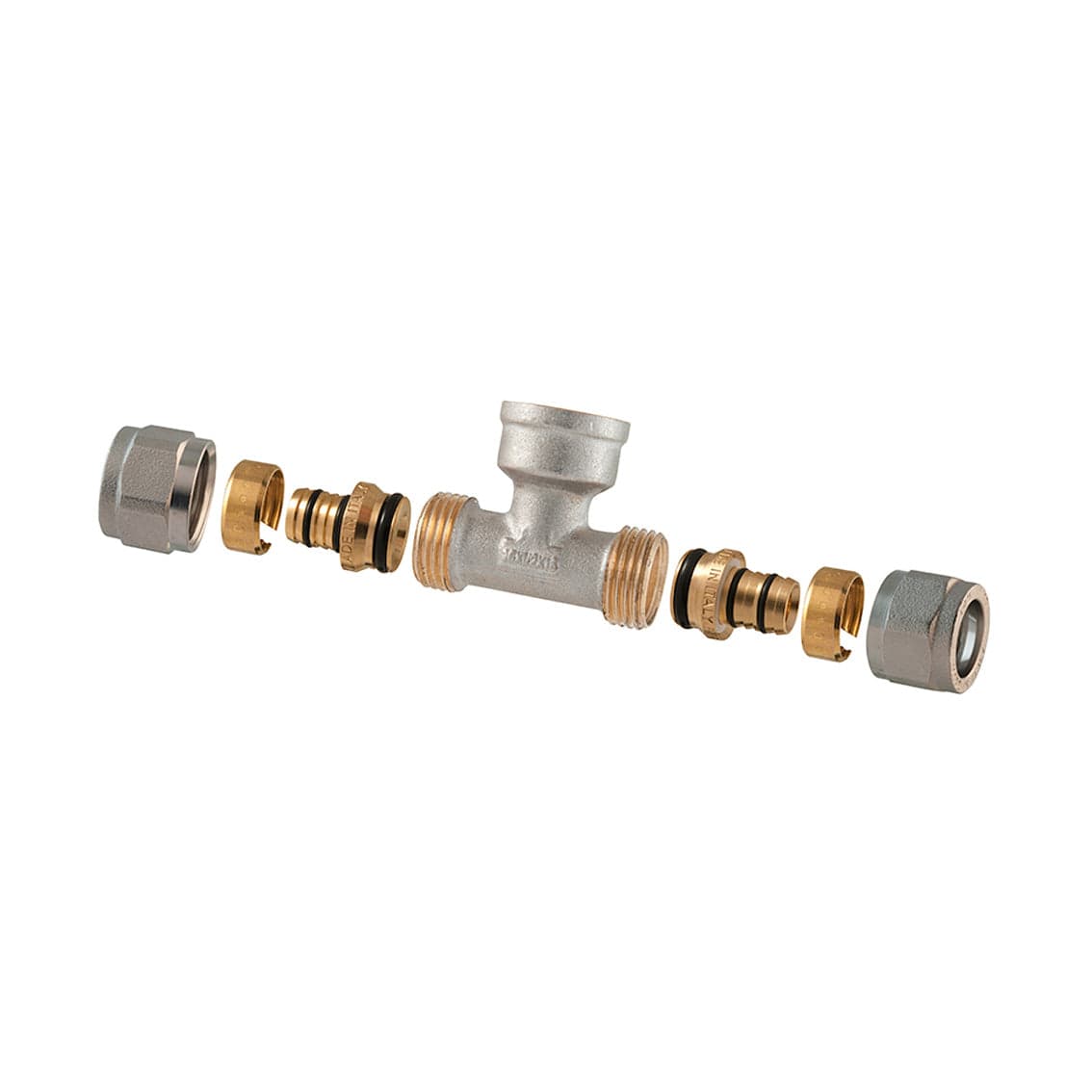 Raccordo Tee Femmina A Compressione Per Multistrato 2Pz Assemblato- 1-26 X 1 X 1-26- Tdmb- Pezzi 1 in Raccordi a compressione BricoGo - Marano di Napoli, commercioVirtuoso.it