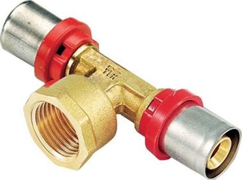 Raccordo Press a T Femmina Compact per Multistrato Tiemm 20 x 2