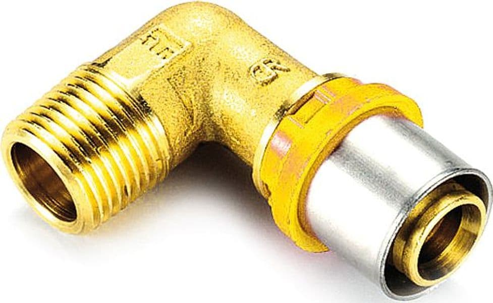 Raccordo Per Multistrato Gas Curvo Maschio- 20 X 3/4- Tiemm- Pezzi 1 in Raccordi a compressione BricoGo - Marano di Napoli, commercioVirtuoso.it