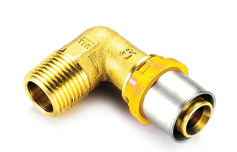 Raccordo Per Multistrato Gas Curvo Maschio- 26 X 3/4- Tiemm- Pezzi 1 in  BricoGo - Marano di Napoli, commercioVirtuoso.it