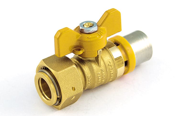 Valvola A Sfera Per Multistrato Gas Diritta Con Leva A Farfalla Gialla- 20 X 3/4- Tiemm- Pezzi 1 in Valvole a sfera BricoGo - Marano di Napoli, commercioVirtuoso.it