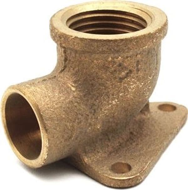 Gomito Bronzo F con 3 Flange a Saldare Frabo 3/4 x 28
